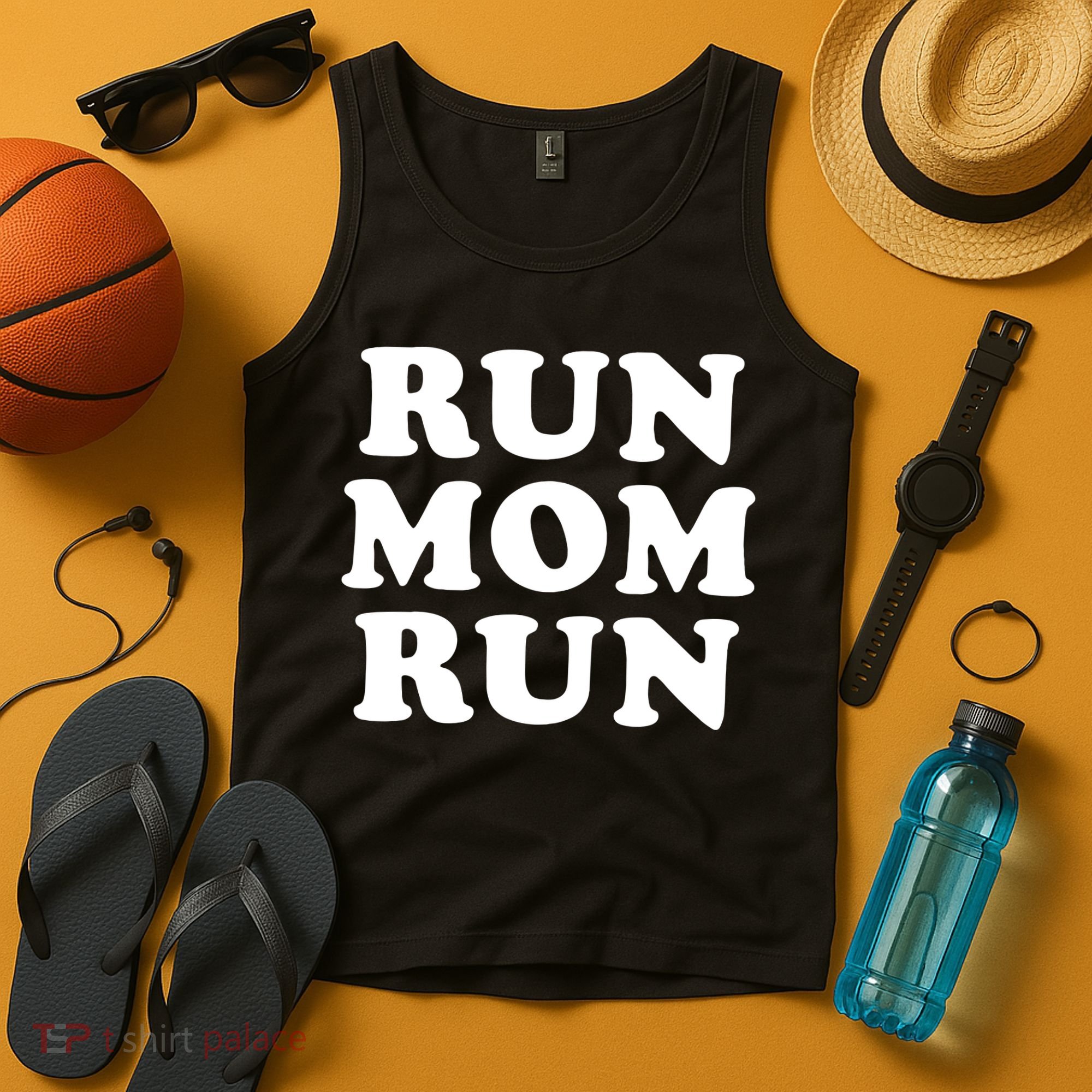 Run Mom Run Marathon Running Spectator Tank Top