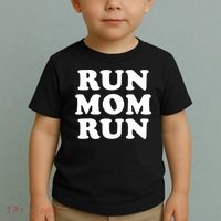 Run Mom Run Marathon Running Spectator Toddler T-Shirt thumb 2