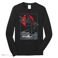 Red Moon Raven Graphic Black Crow Long Sleeve Shirt thumb 0