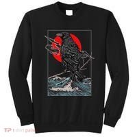 Red Moon Raven Graphic Black Crow Sweatshirt thumb 0