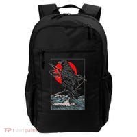 Red Moon Raven Graphic Black Crow Backpack thumb 0