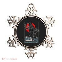 Red Moon Raven Graphic Black Crow Ornament thumb 0