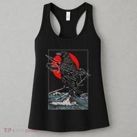 Red Moon Raven Graphic Black Crow Women's Tank Top thumb 3
