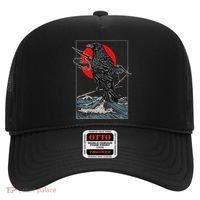 Red Moon Raven Graphic Black Crow Hat thumb 0