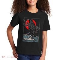 Red Moon Raven Graphic Black Crow Kids T-Shirt thumb 2