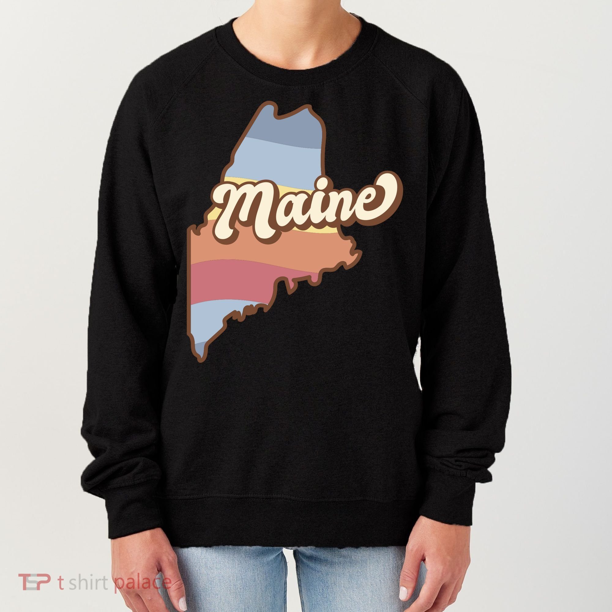 Retro Maine Women's Sweatshirt
