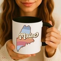 Retro Maine Coffee Mug thumb 3