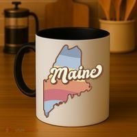 Retro Maine Coffee Mug thumb 4