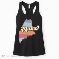 Retro Maine Women's Tank Top thumb 0