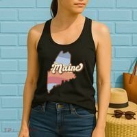 Retro Maine Women's Tank Top thumb 2