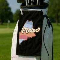 Retro Maine Golf Towel thumb 2