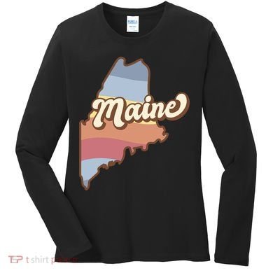 Retro Maine Women's Long Sleeve Shirt