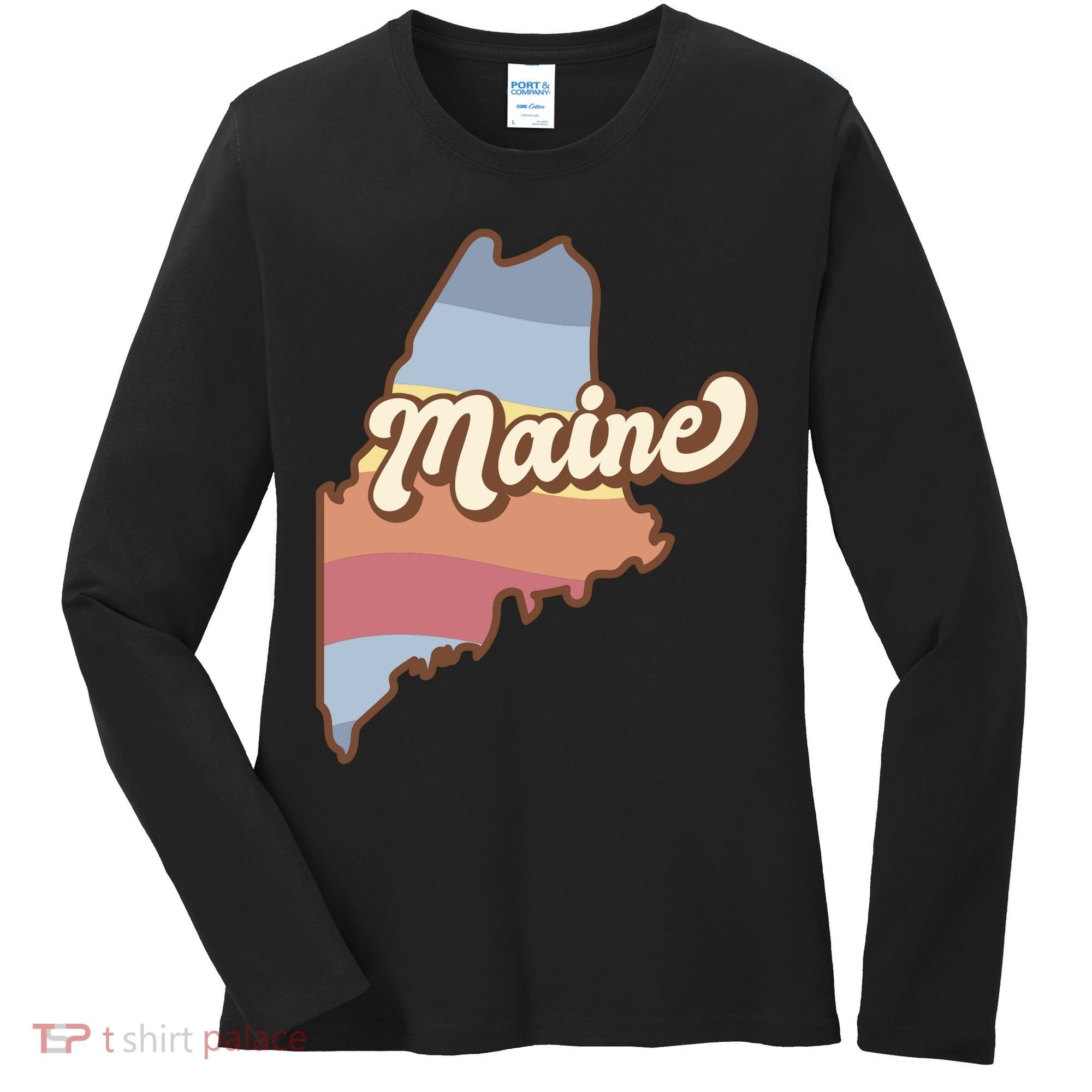 Retro Maine Women's Long Sleeve Shirt