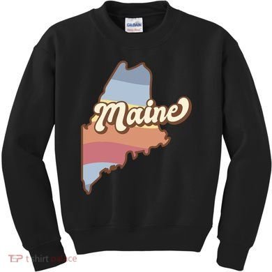 Retro Maine Kids Sweatshirt