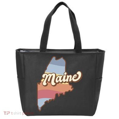 Retro Maine Tote Bag
