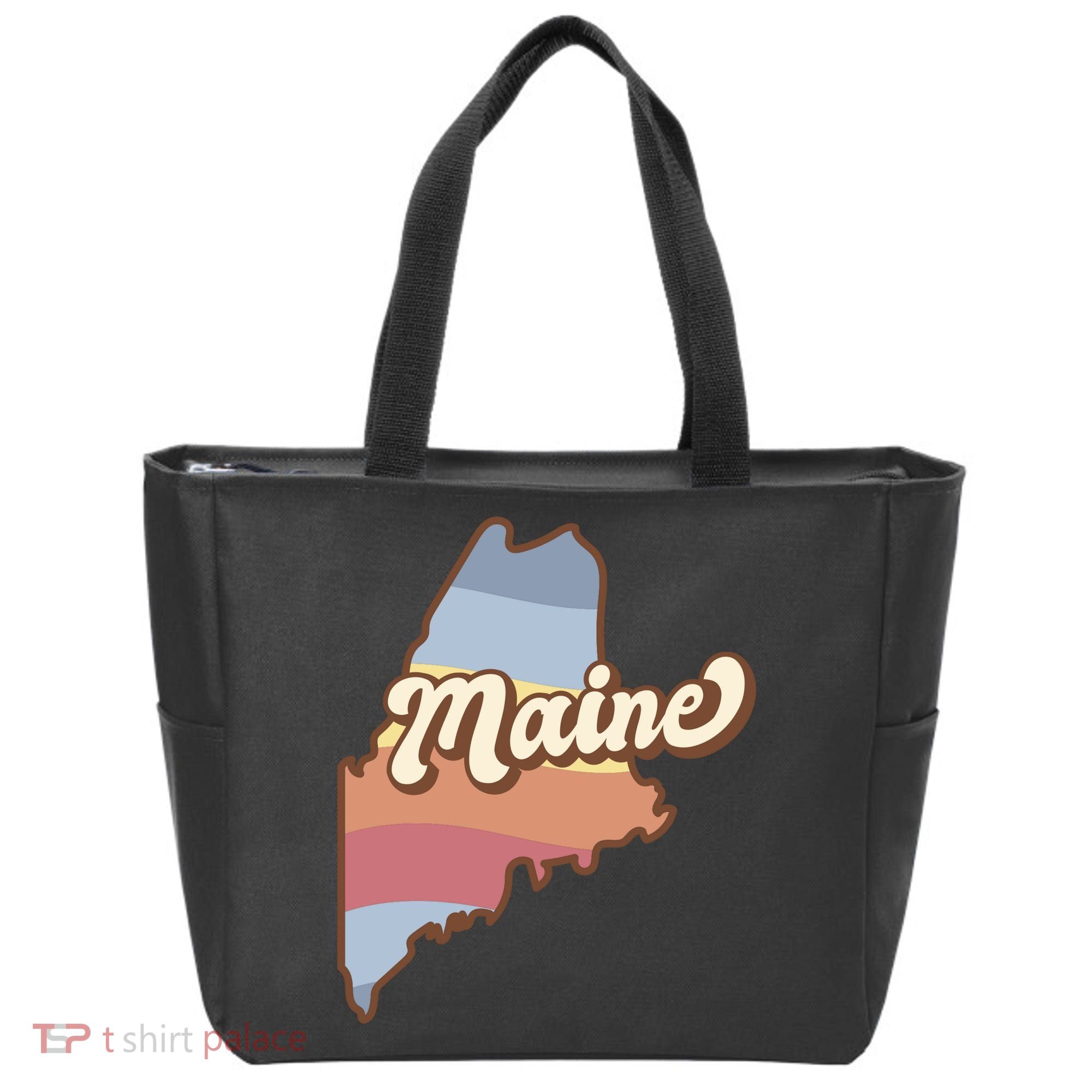 Retro Maine Tote Bag