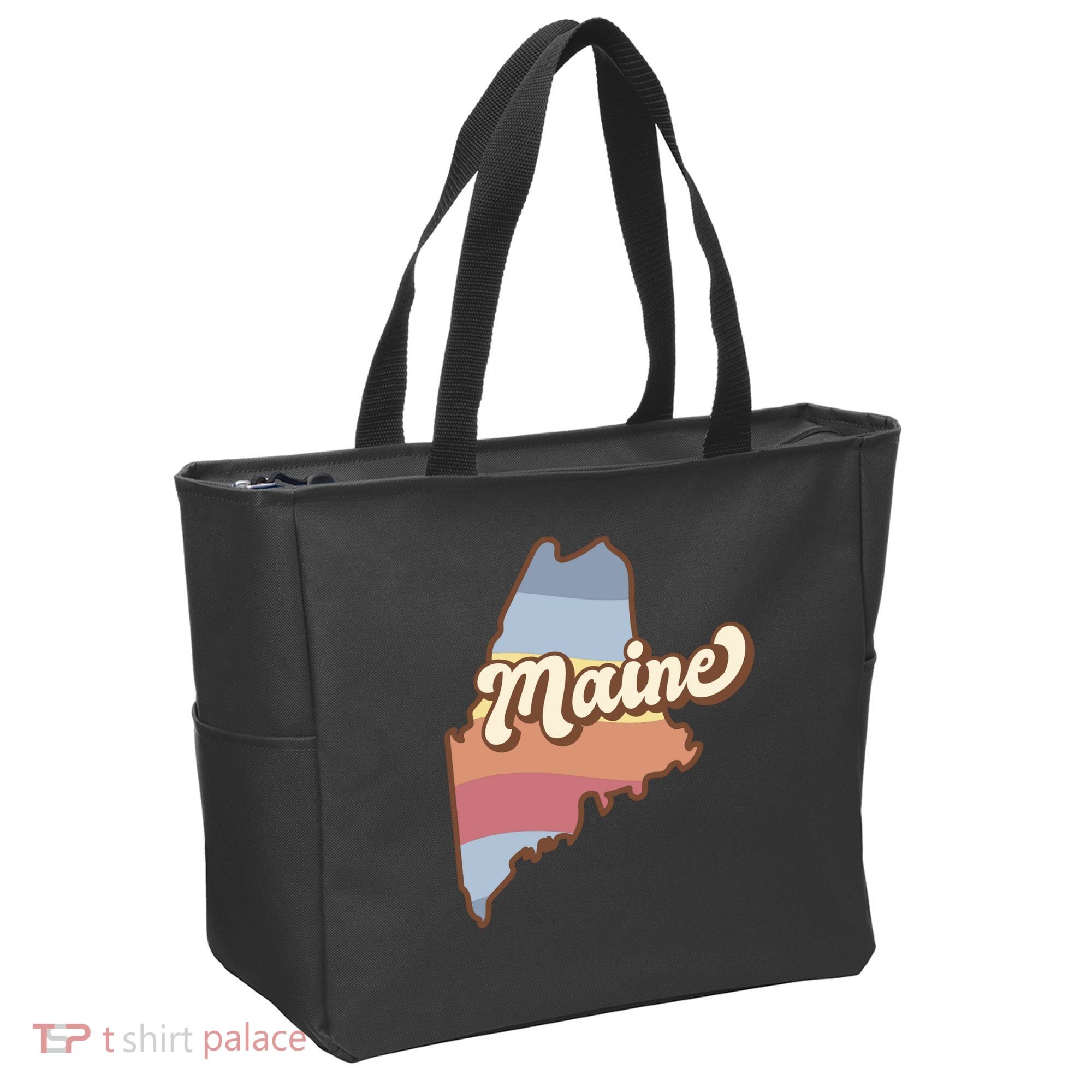 Retro Maine Tote Bag