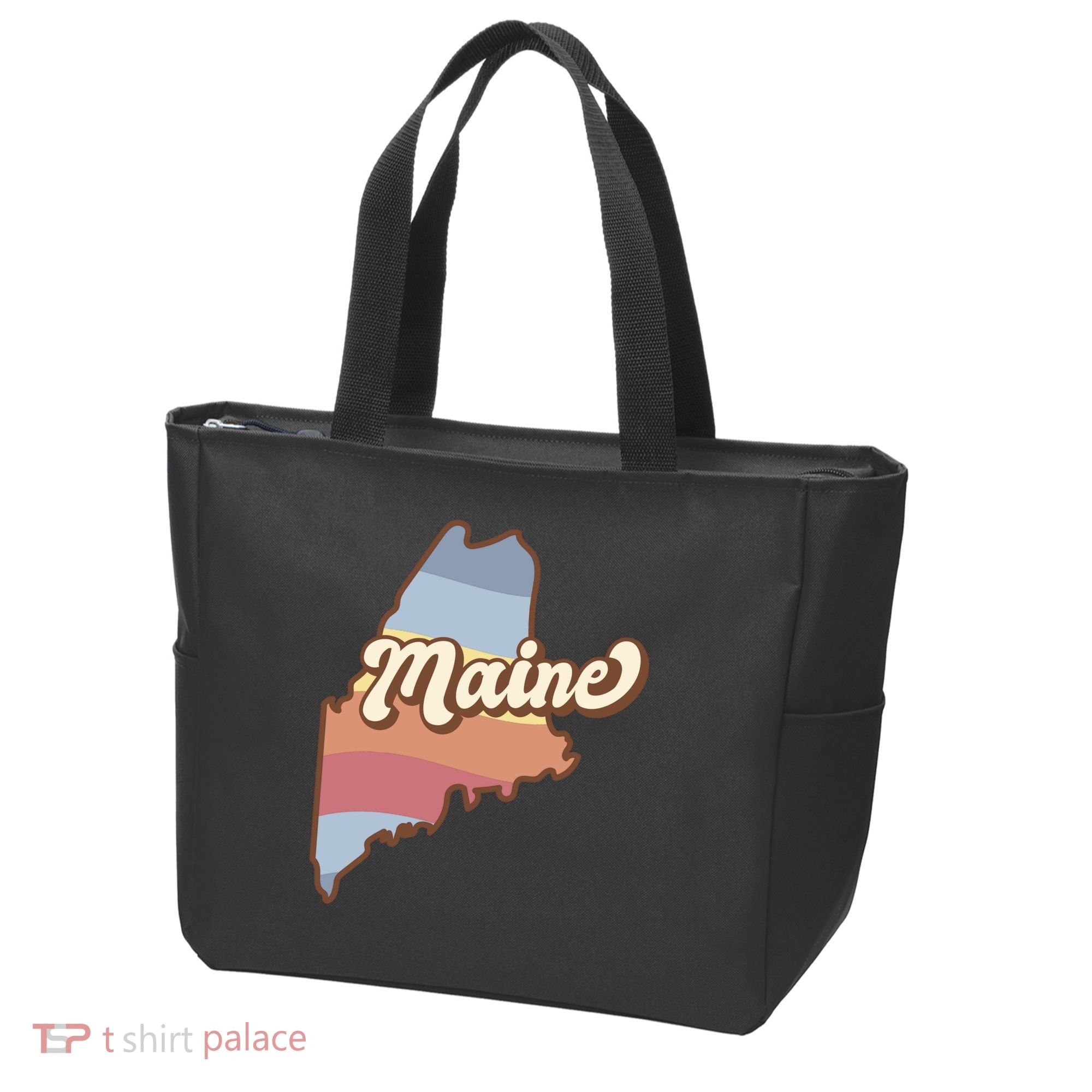 Retro Maine Tote Bag