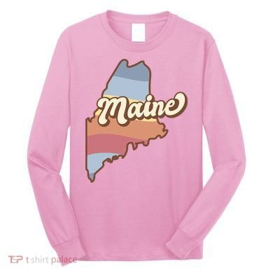 Retro Maine Long Sleeve Shirt