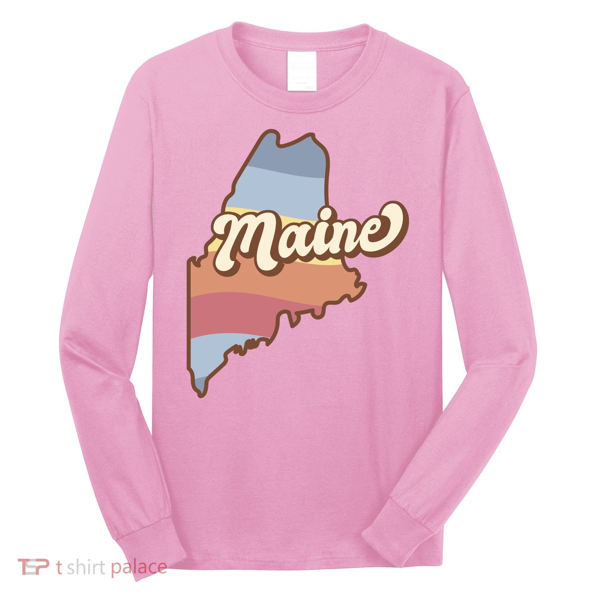 Retro Maine Long Sleeve Shirt