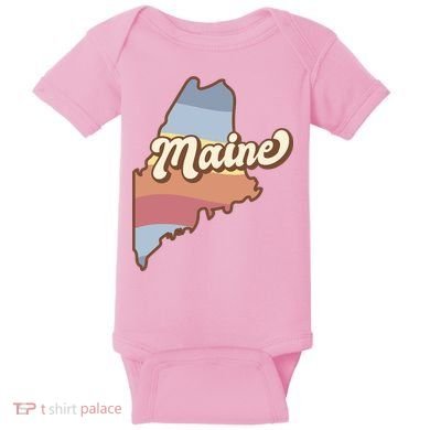 Retro Maine Baby Bodysuit