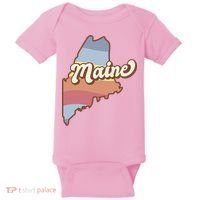 Retro Maine Baby Bodysuit thumb 0