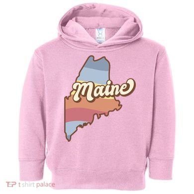 Retro Maine Toddler Hoodie