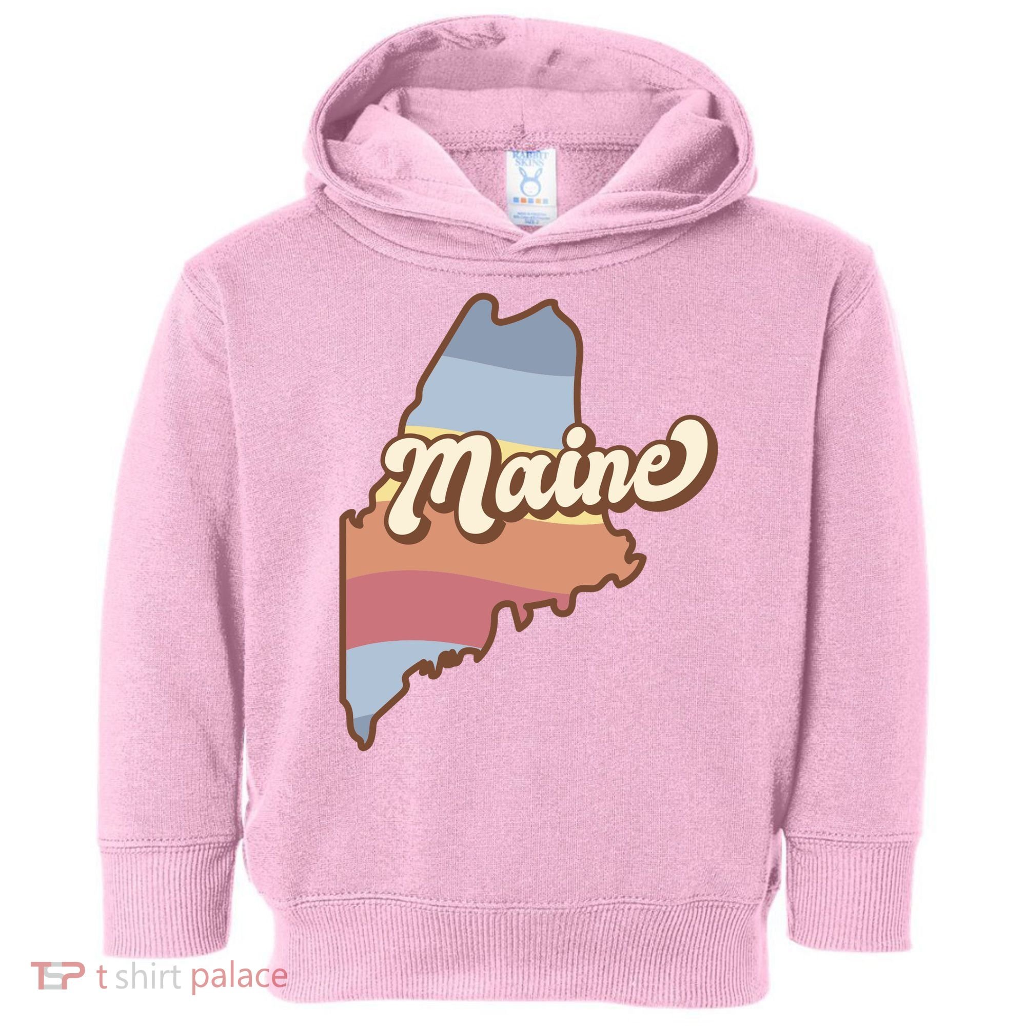 Retro Maine Toddler Hoodie