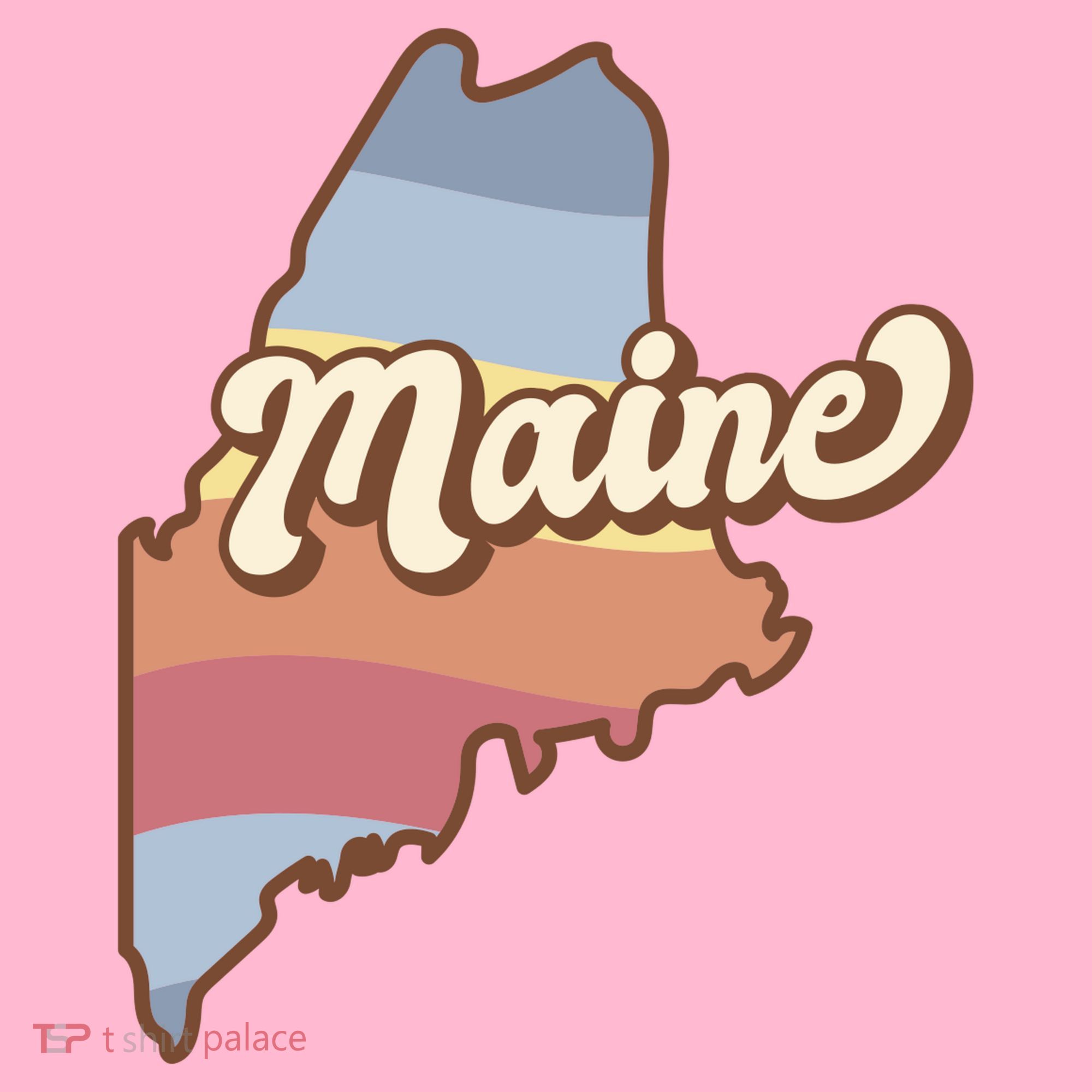 Retro Maine Toddler Hoodie