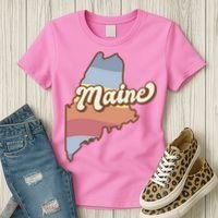Retro Maine Women's T-Shirt thumb 3