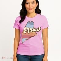 Retro Maine Women's T-Shirt thumb 4