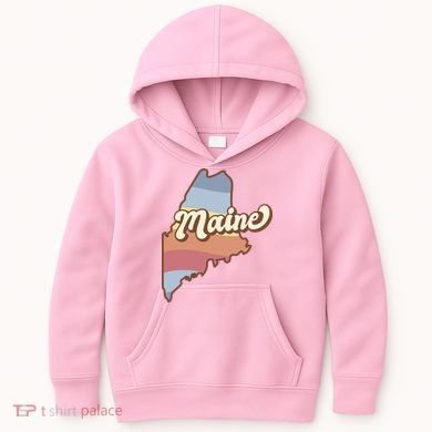 Retro Maine Kids Hoodie