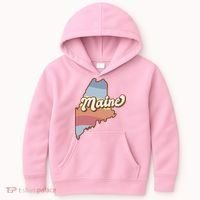 Retro Maine Kids Hoodie thumb 0