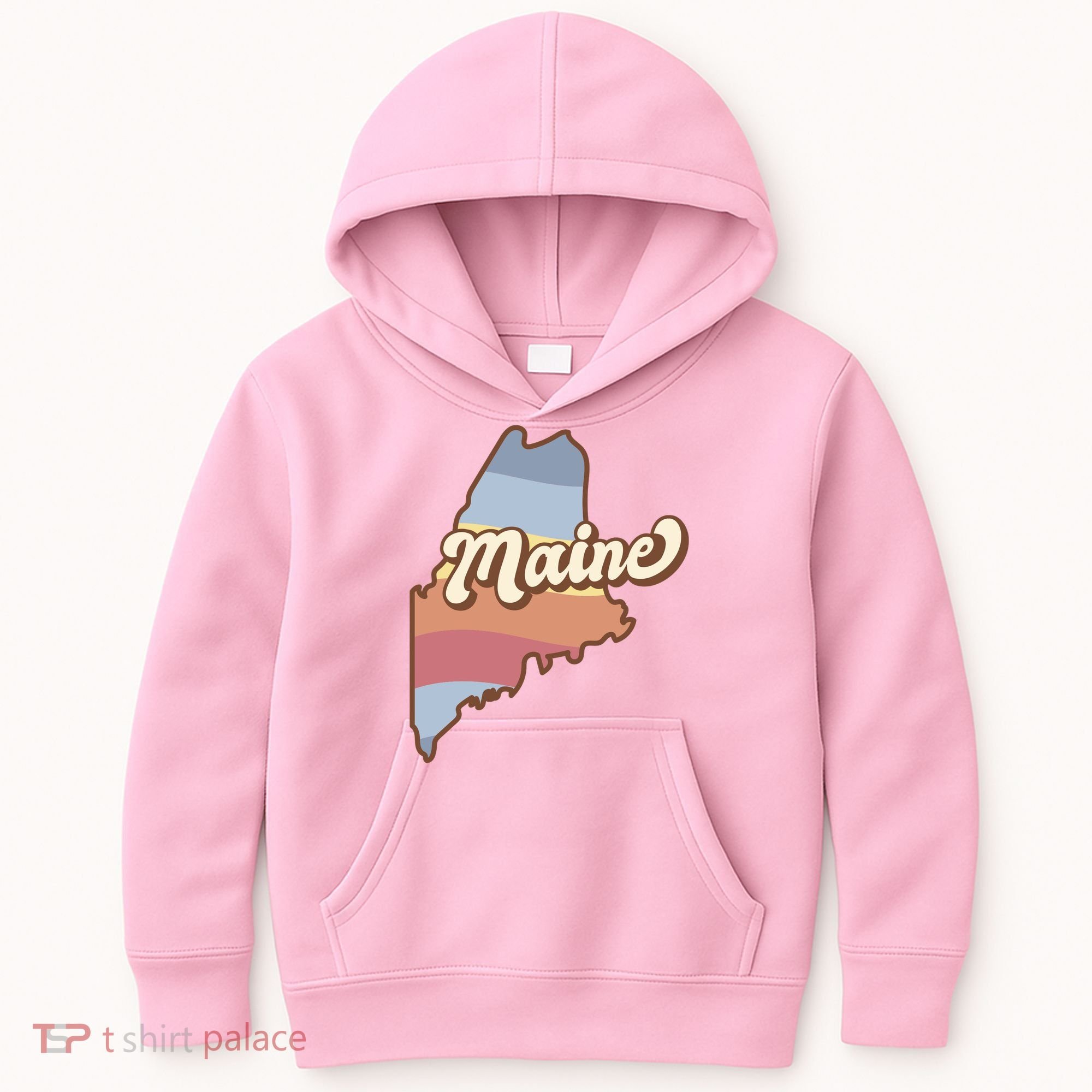 Retro Maine Kids Hoodie