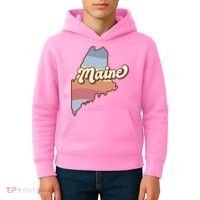 Retro Maine Kids Hoodie thumb 4