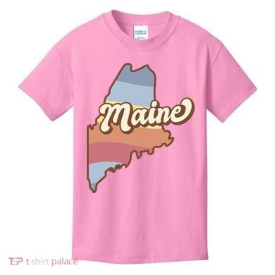 Retro Maine Kids T-Shirt