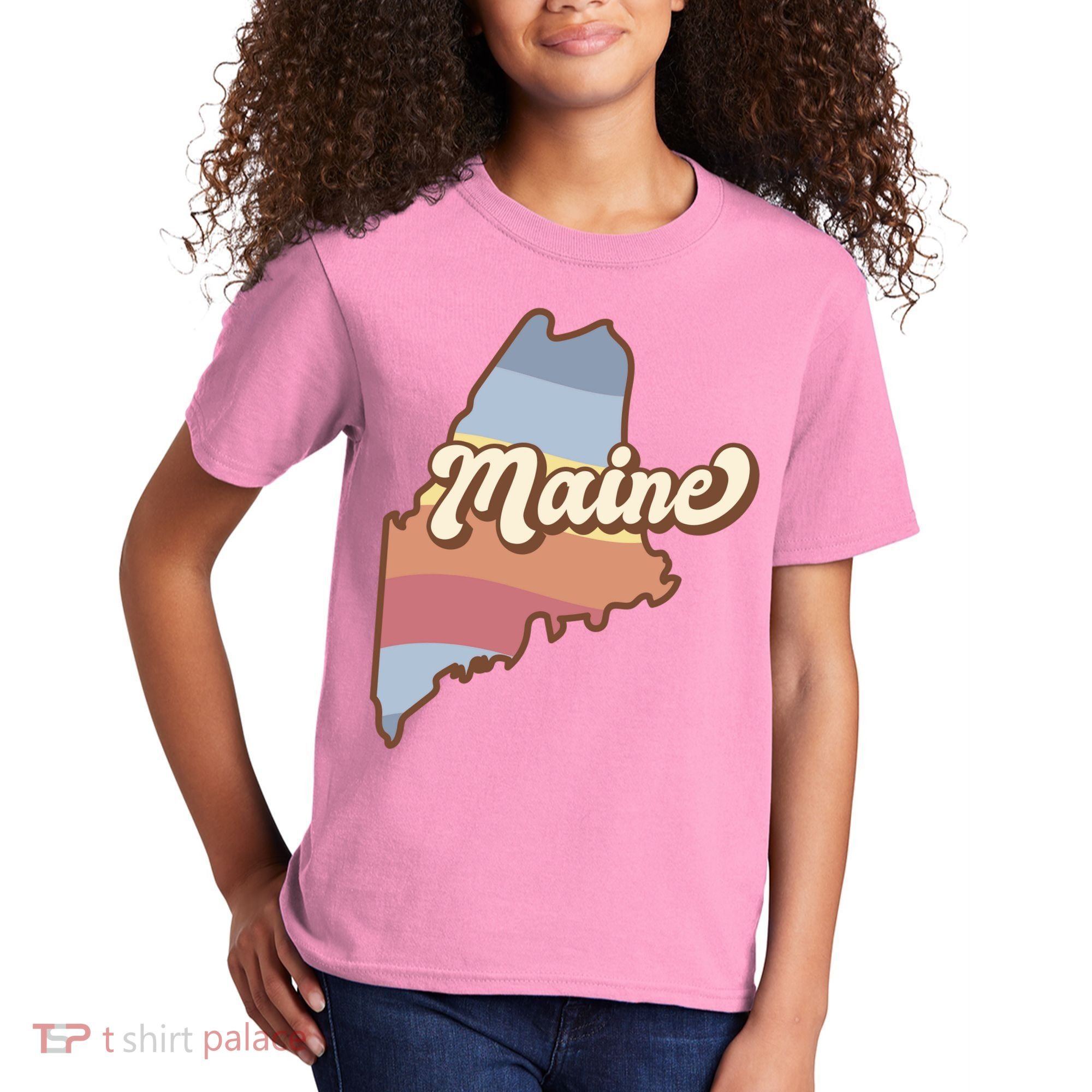 Retro Maine Kids T-Shirt