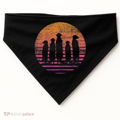 Retro Meerkat USA-Made Doggie Bandana