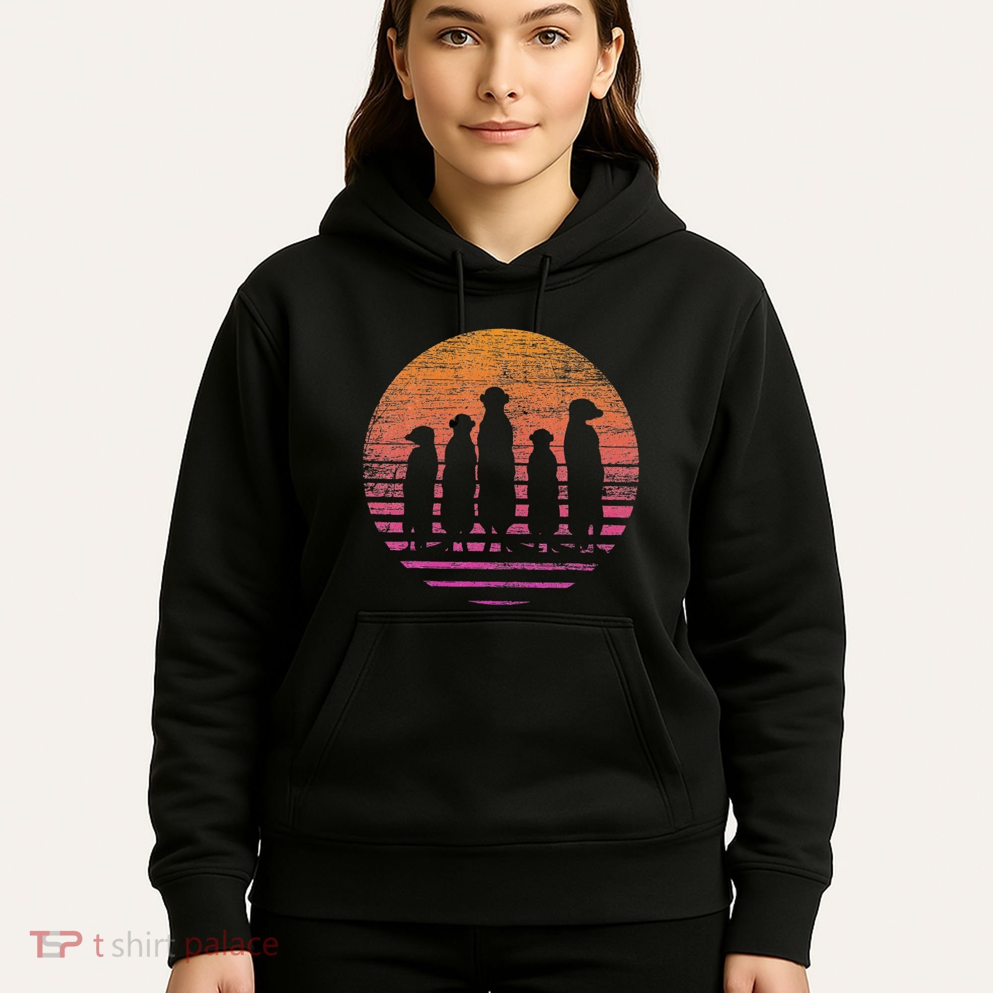 Retro Meerkat Hoodie