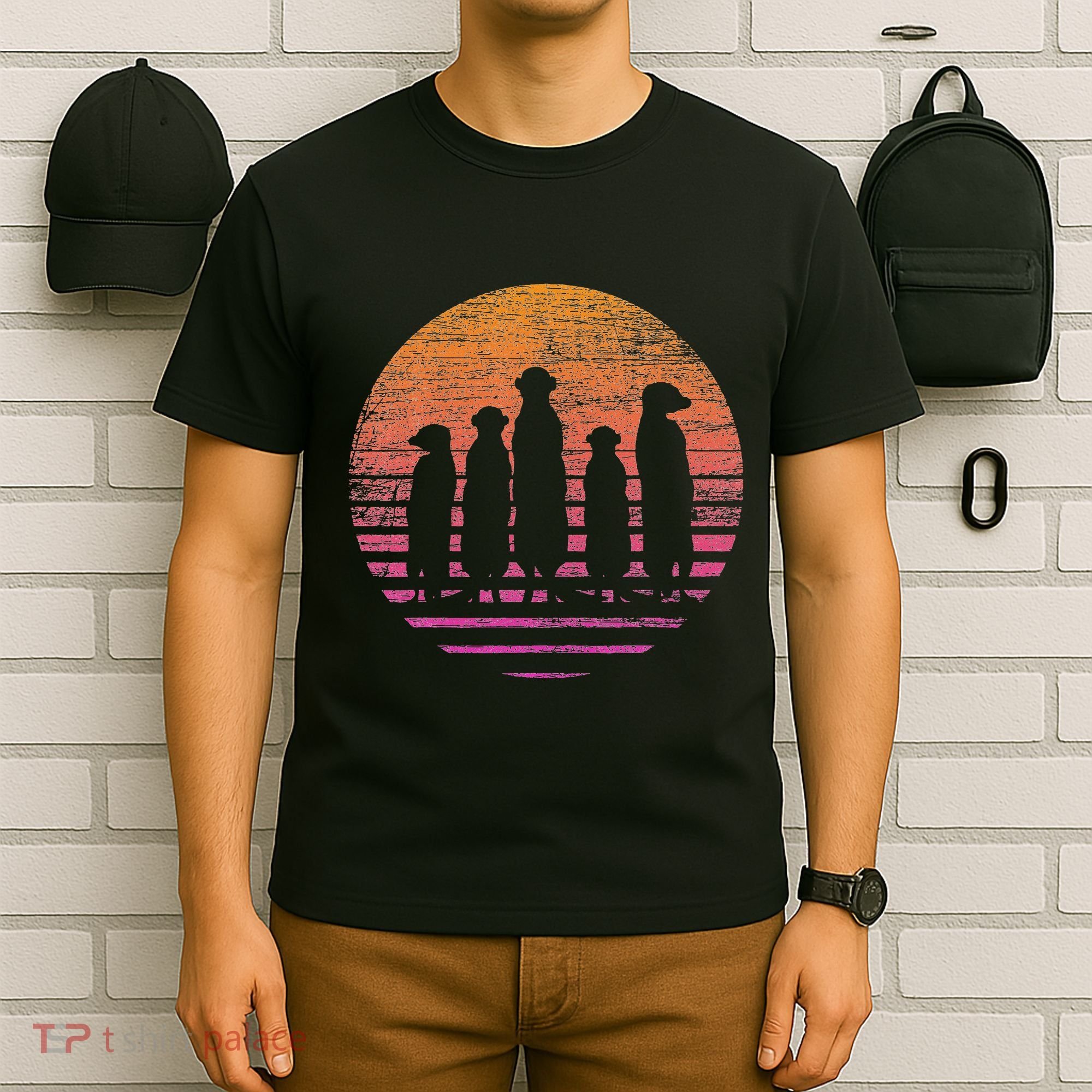 Retro Meerkat T-Shirt