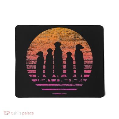Retro Meerkat Mousepad
