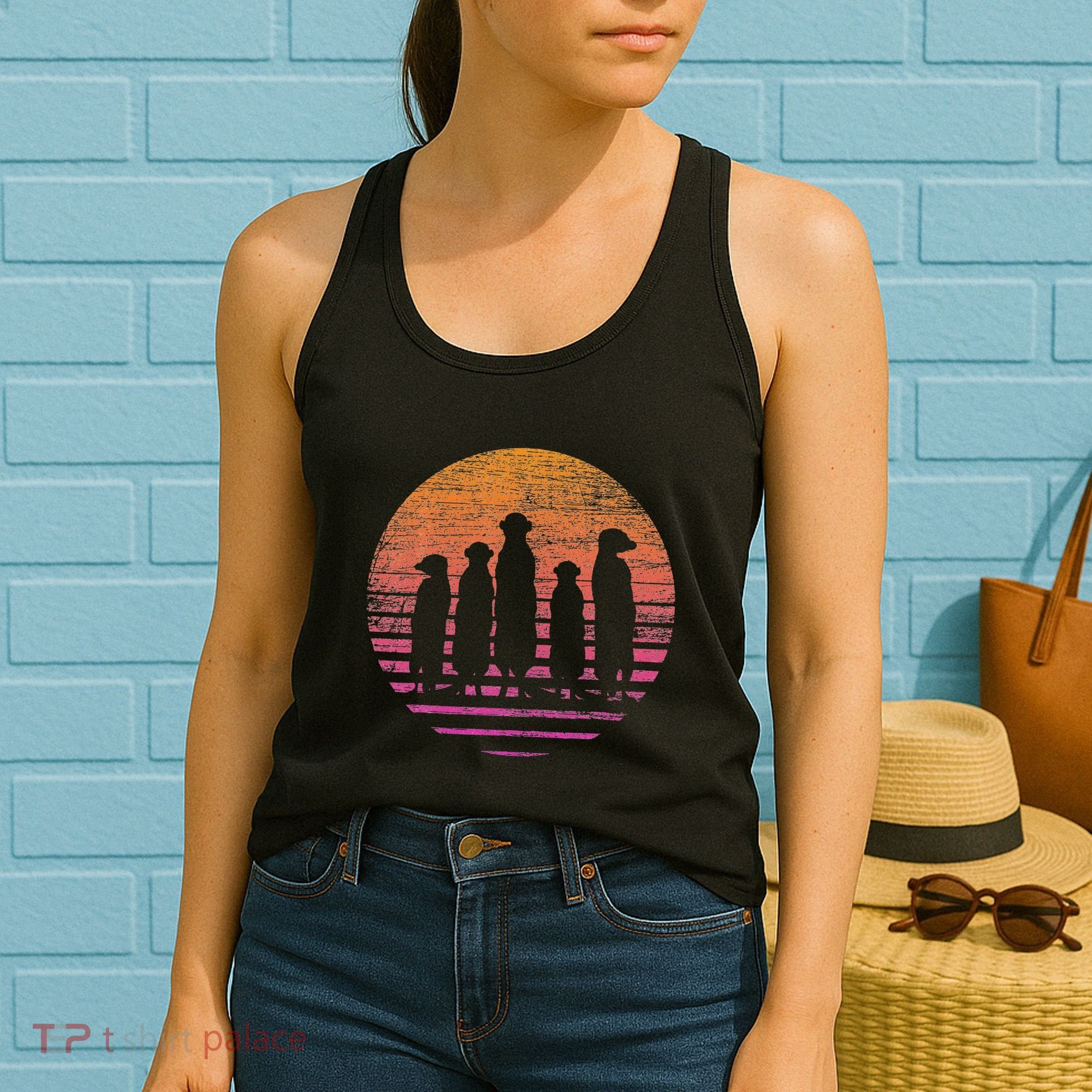Retro Meerkat Women's Tank Top