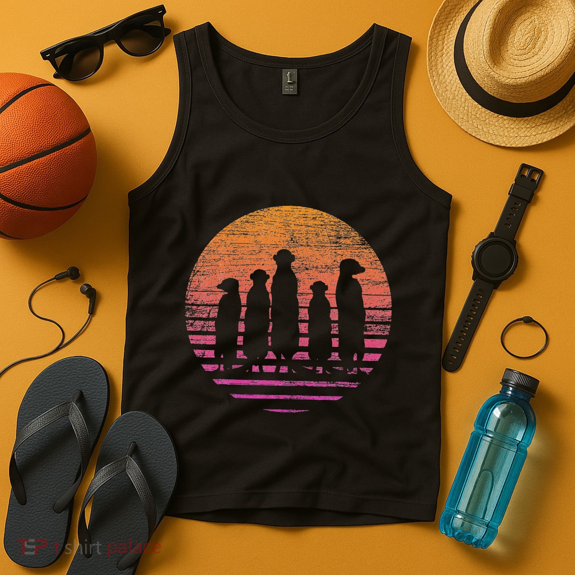 Retro Meerkat Tank Top