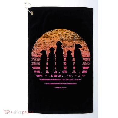 Retro Meerkat Golf Towel