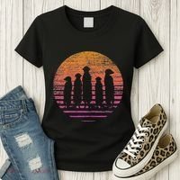 Retro Meerkat Women's T-Shirt thumb 3