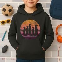 Retro Meerkat Kids Hoodie thumb 2