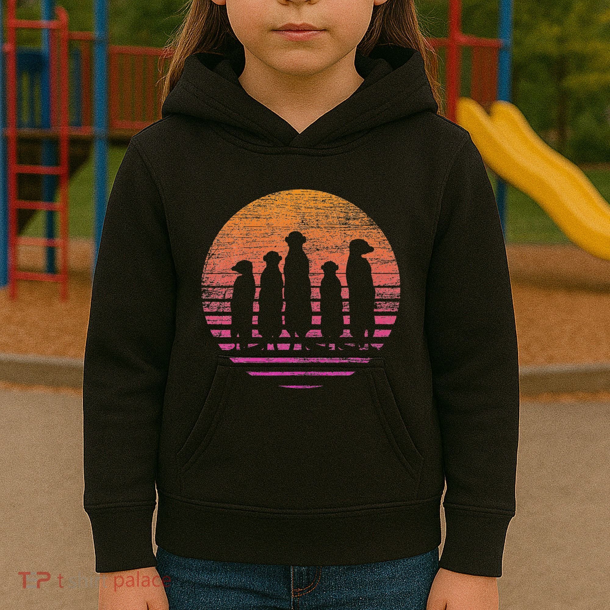 Retro Meerkat Kids Hoodie