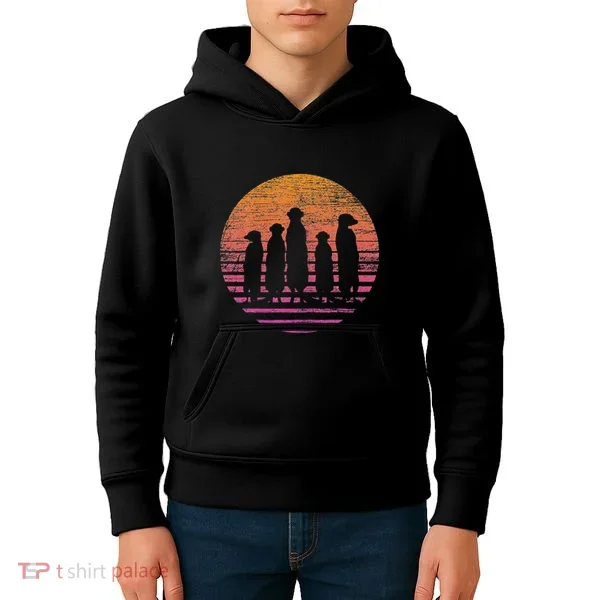 Retro Meerkat Kids Hoodie