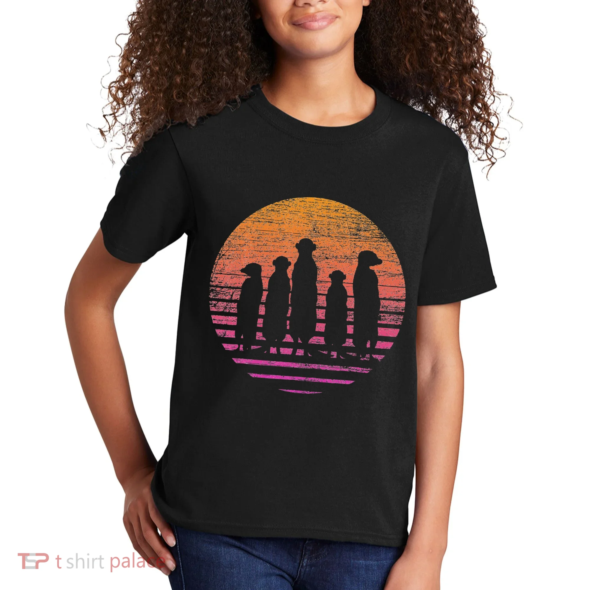 Retro Meerkat Kids T-Shirt