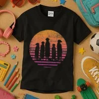 Retro Meerkat Kids T-Shirt thumb 3